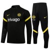 Chelsea Sudadera De Entrenamiento Trajes 2021/22 Negra Quarter-Zip - Hombre